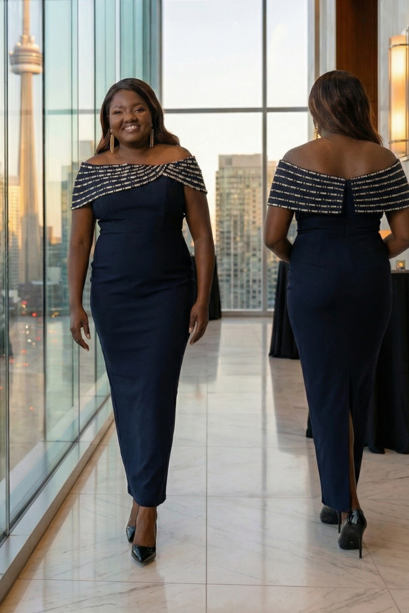 Bold Black Bandage Dress