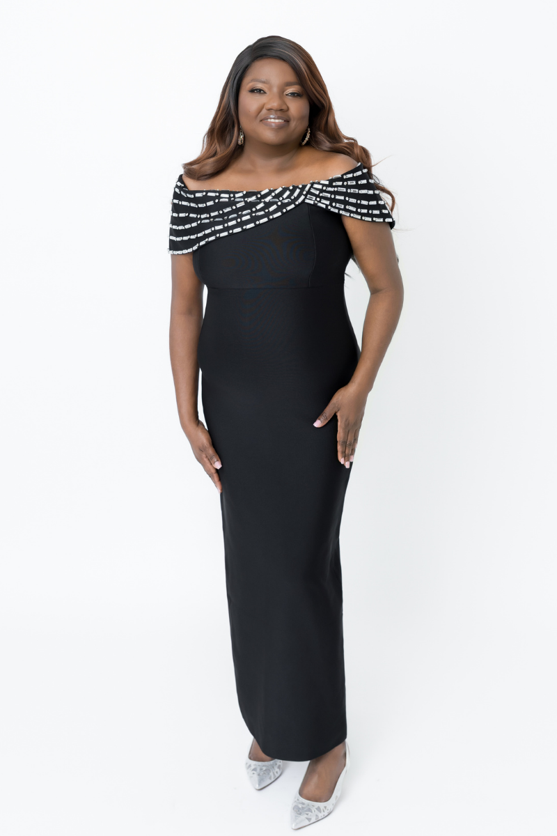 Bold Black Bandage Dress