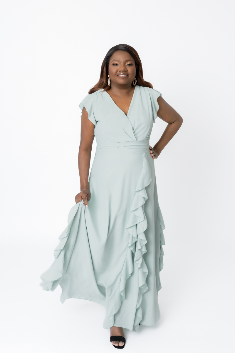 Buttery Lively Green Dress