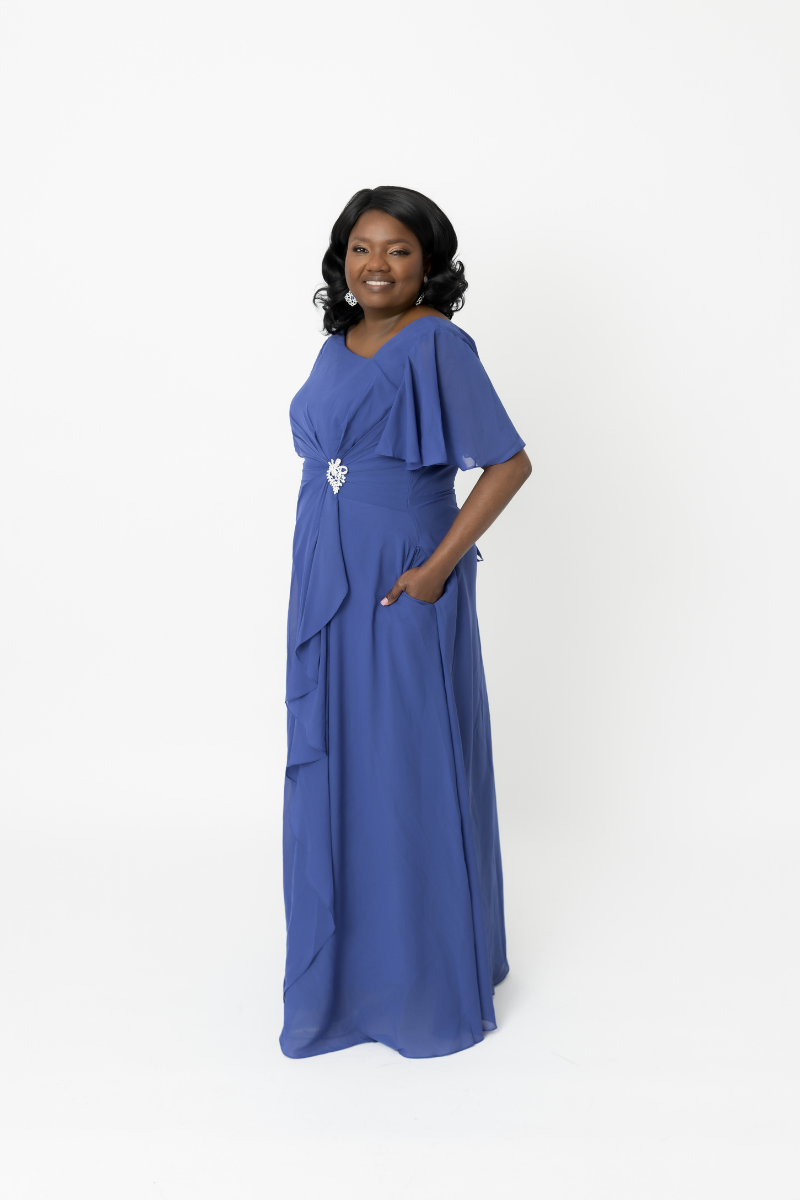 Royalty in Blue Dress