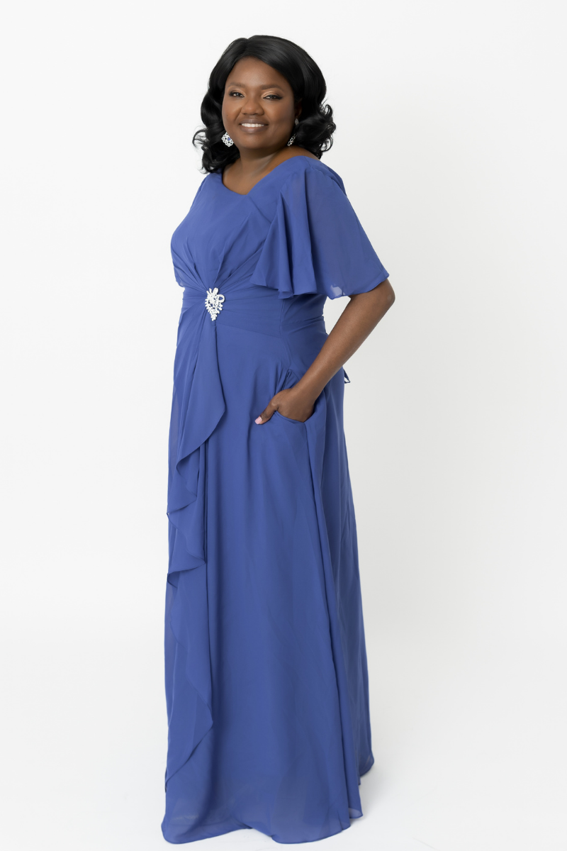 Royalty in Blue Dress