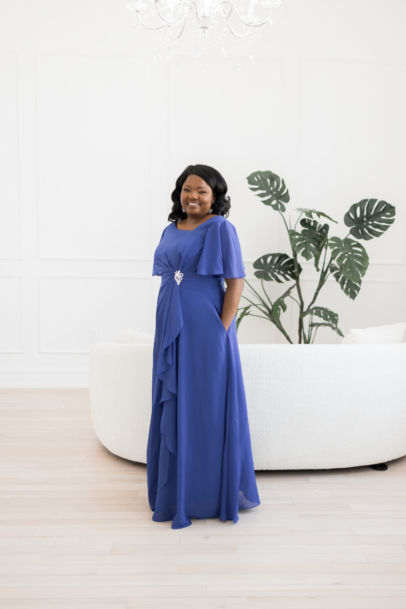 Royalty in Blue Dress