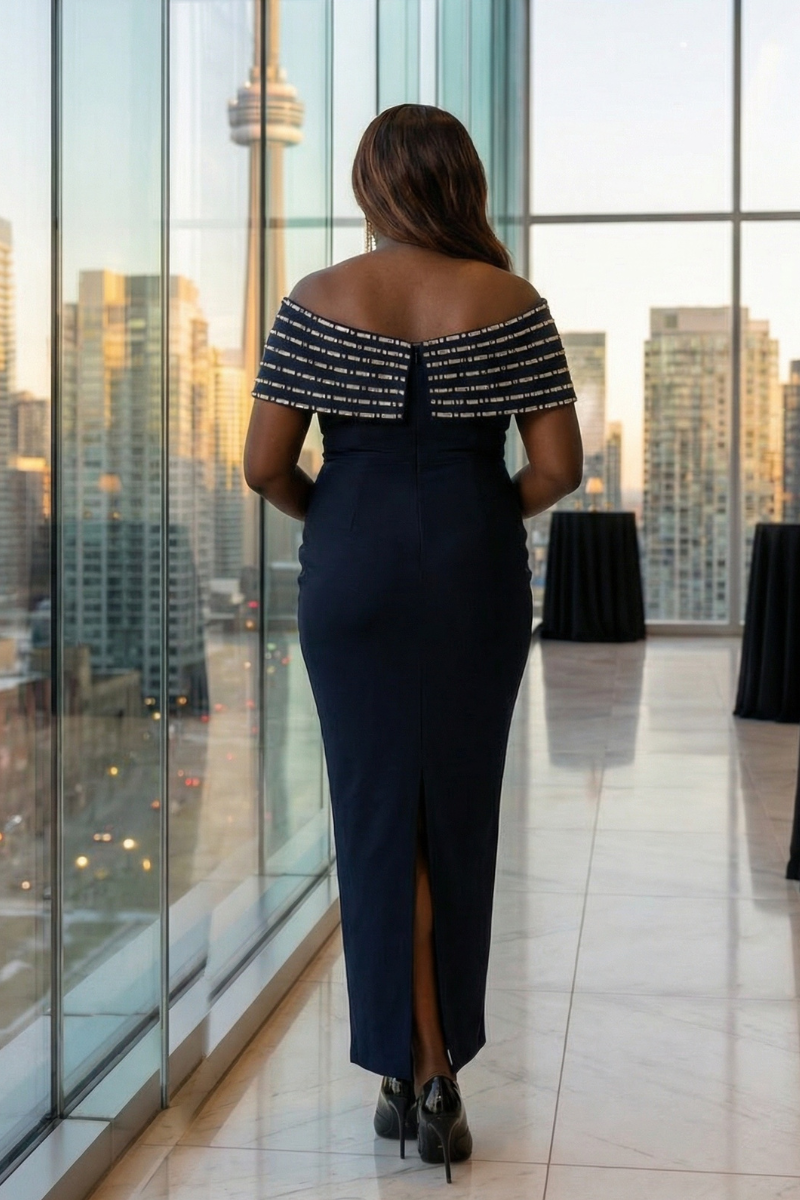 Bold Black Bandage Dress