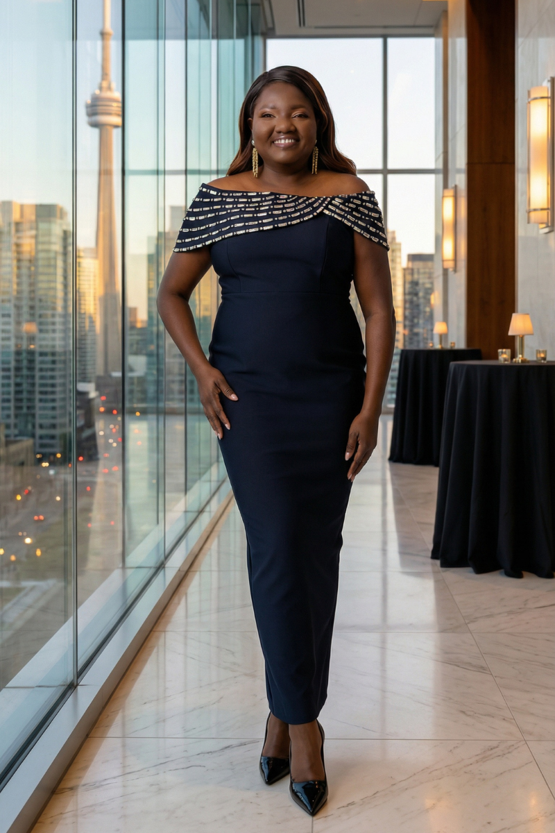 Bold Black Bandage Dress