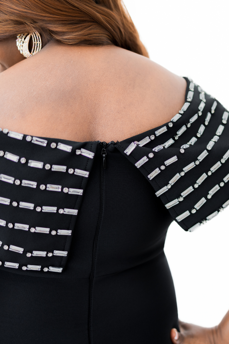 Bold Black Bandage Dress