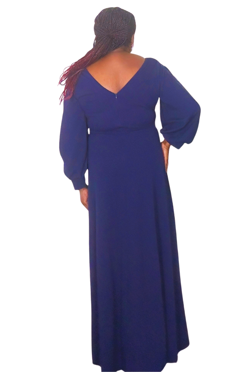 Elegance Navy Dress