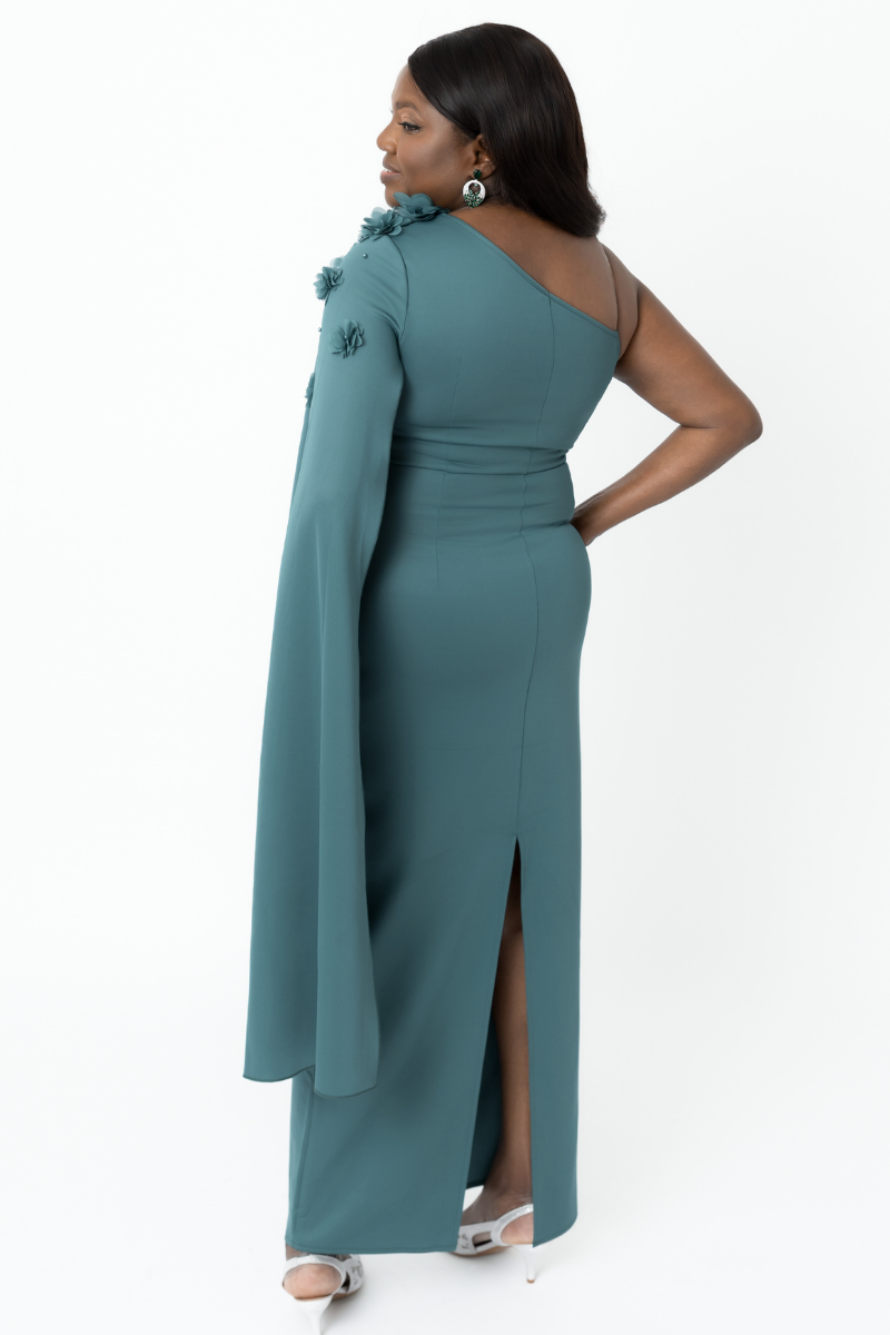 Petal Bloom Dress- Green